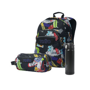 Pack Escolar Sticky X3 | Mochila adaptable + 2 accesorios