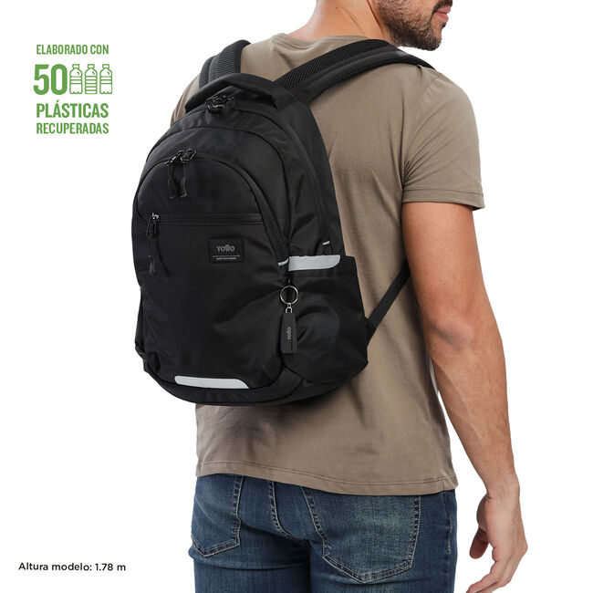 Mochila casual eco-friendly negro - Misisipi image number null