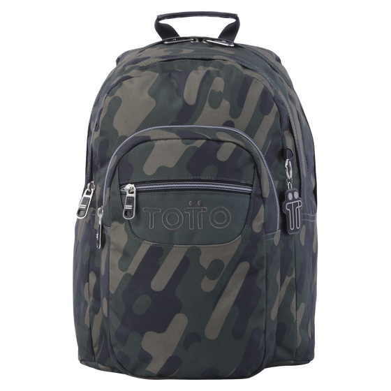 Mochila escolar verde militar Lapiz Verde Totto.es
