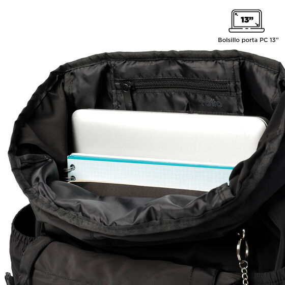 Mochila plegable Collapse - Negro image number 5