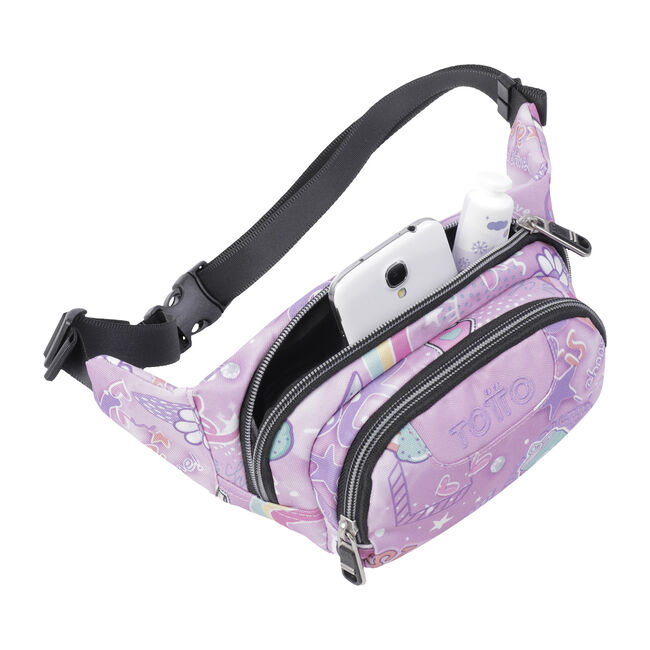 Riñonera infantil rosa positive world - Gancho image number null