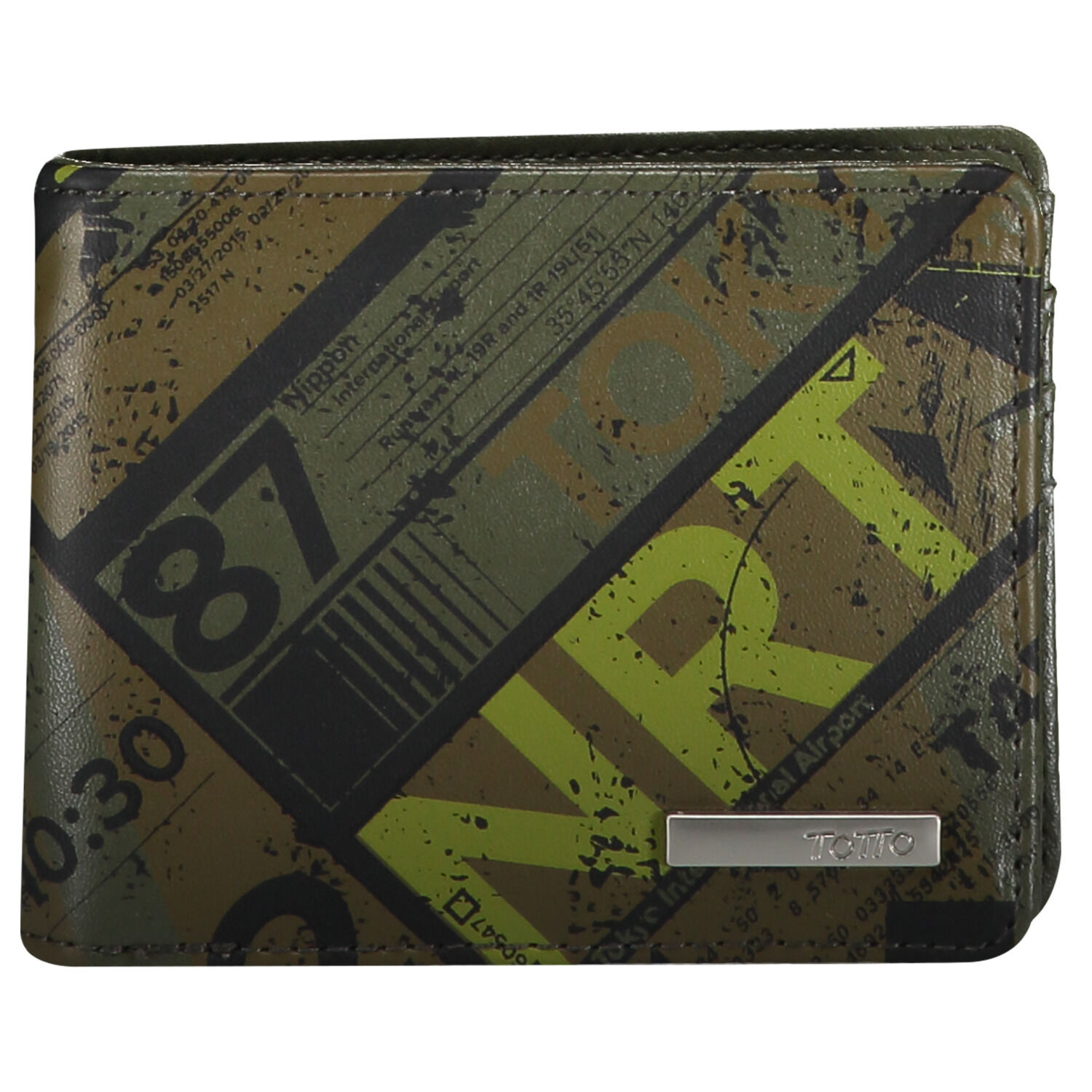 Cartera sales verde hombre