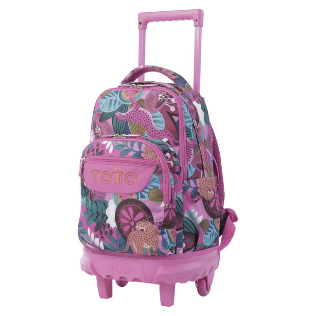 Mochila escolar pequeña ruedas tropical jaguar - Resma image number null