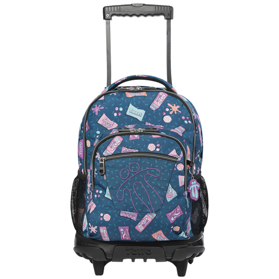 Mochila escolar con ruedas Renglones - 7F4 image number 1