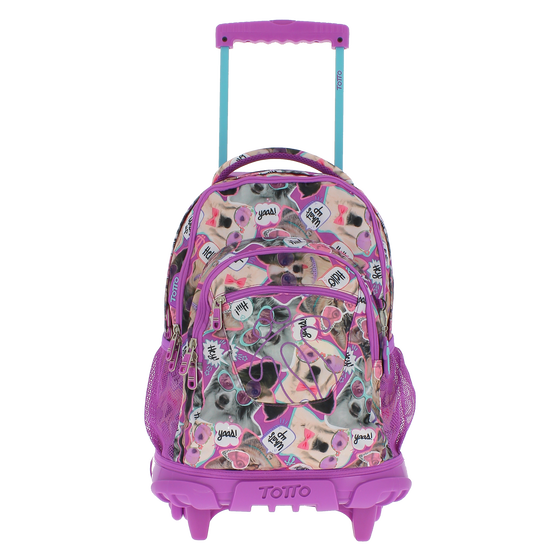 Mochila escolar con ruedas Renglones - 2D0 image number 1