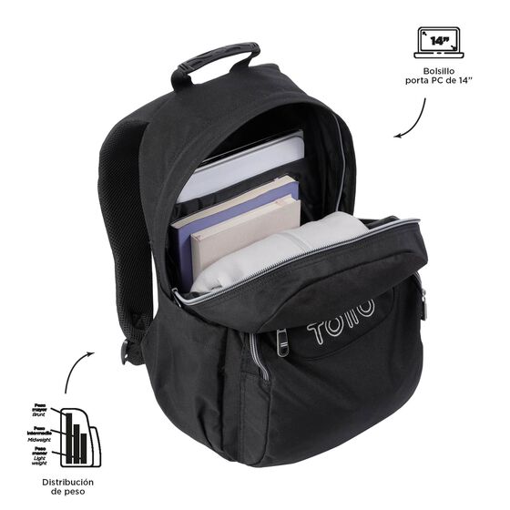 Mochila Acuarela - Negro image number 5