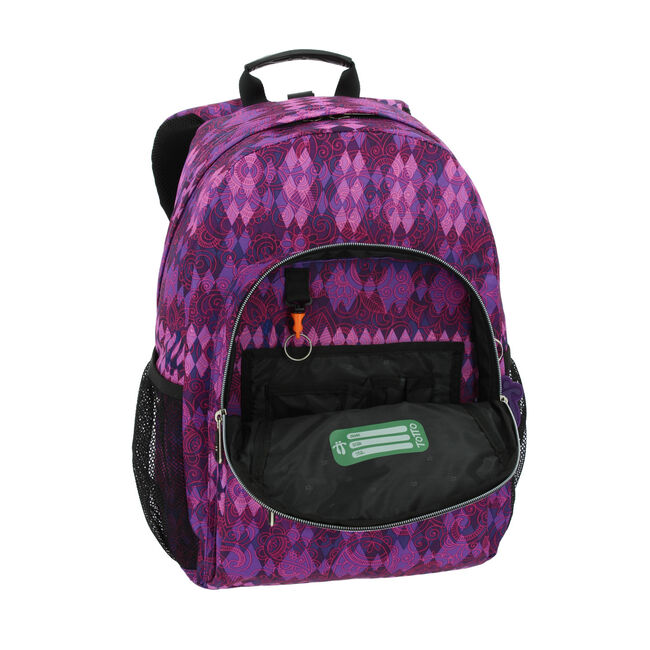 Mochila escolar adaptable a - Acuareles Morado | Totto.es