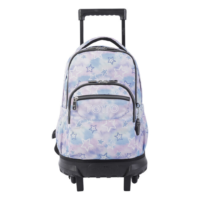Mochila escolar pequeña ruedas galaxia estrellada - Resma image number null