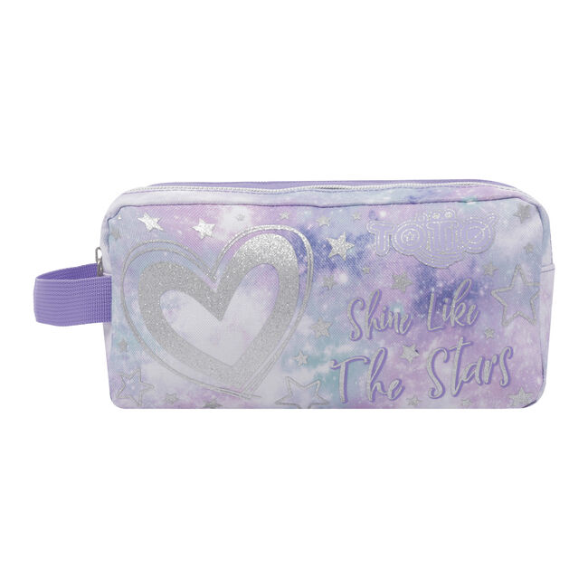 Estuche escolar dos compartimentos - Shiny Heart image number null