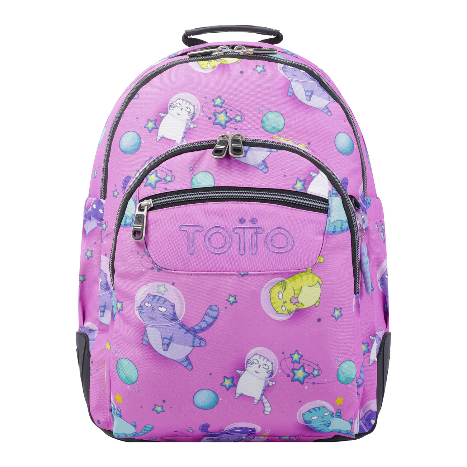 Mochila escolar gatos astronautas Crayoles Rosa Totto.es