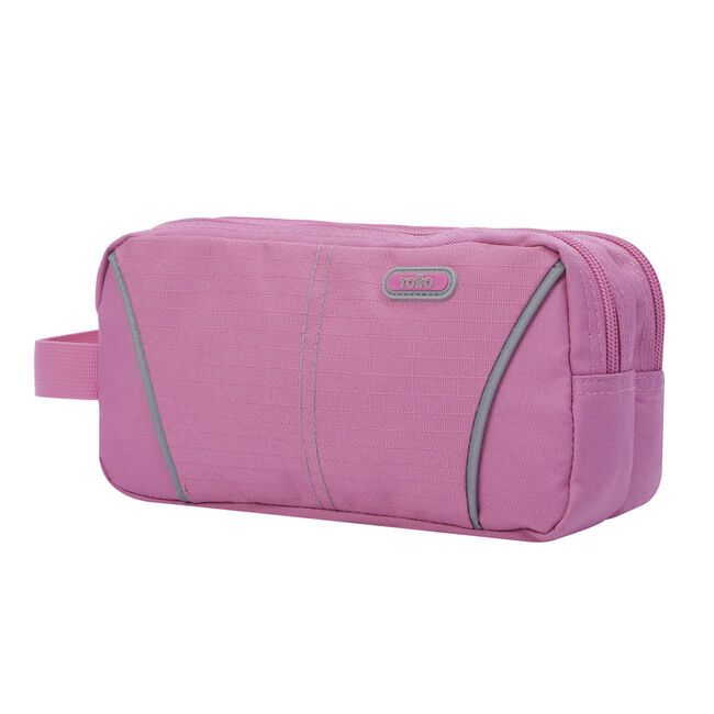 Estuche escolar dos compartimentos color rosa - Zurich image number null