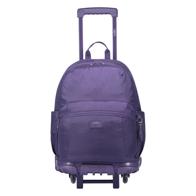 Mochila escolar con ruedas color morado - Trik L