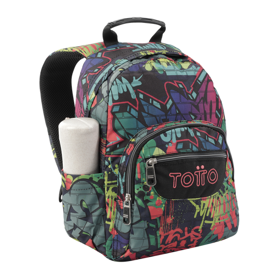 Mochila Tempera Graffiti Multicolor Totto.es