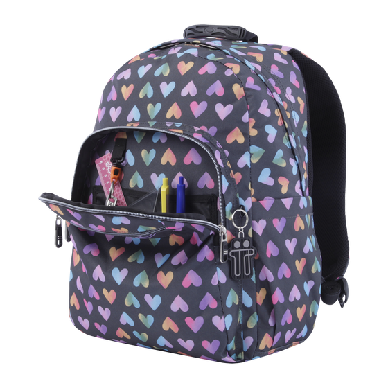 Mochila Acuareles - Corazones de colores image number 6