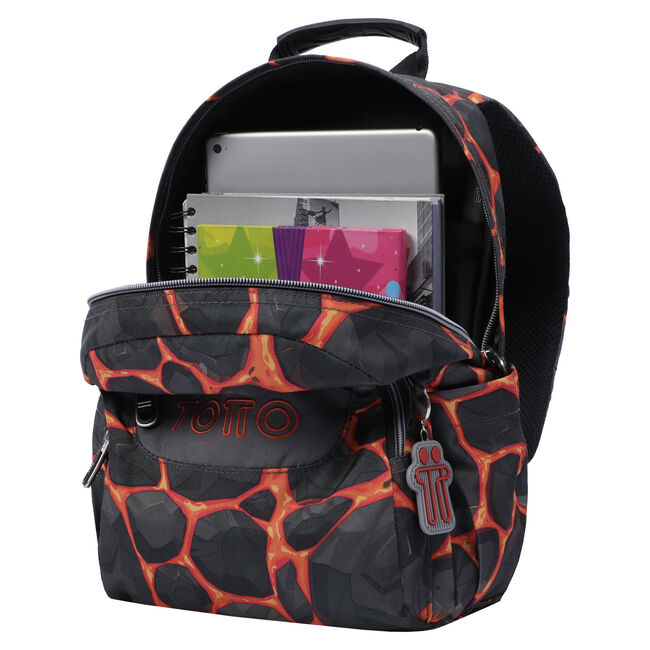 MOCHILA TOTTO RUEDAS ESTAMPADO ROCAS 22 6R3