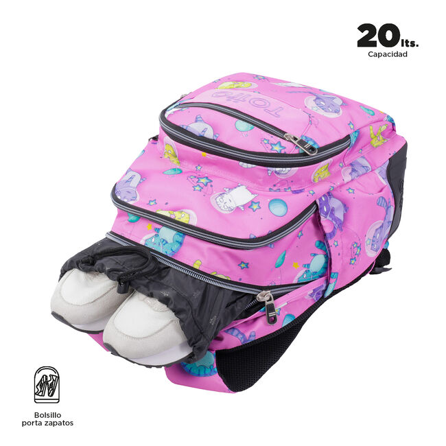 Mochila escolar gatos astronautas - Crayoles image number null