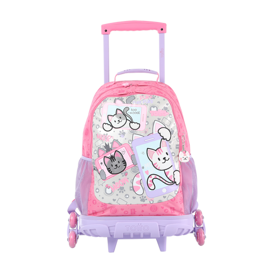 Mochila Ruedas Selfie cat L Rosa Totto.es