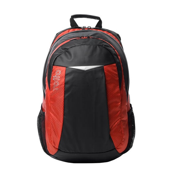 Mochila Teck - Negro/Rojo image number 1