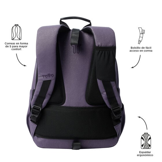 Mochila Acuareles - Morado image number 3