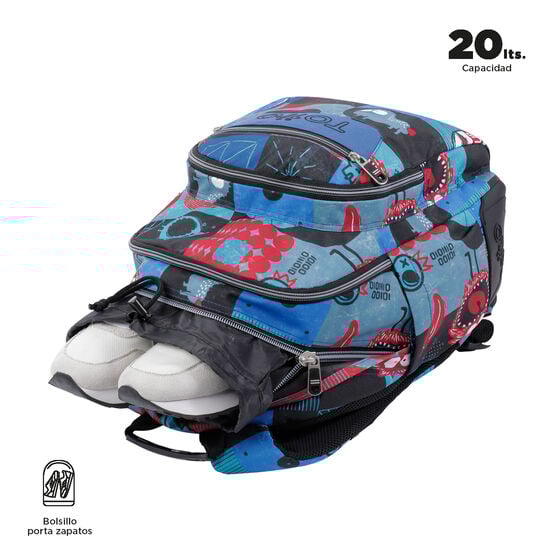 Mochila Crayoles - Cyber monstruos image number 3