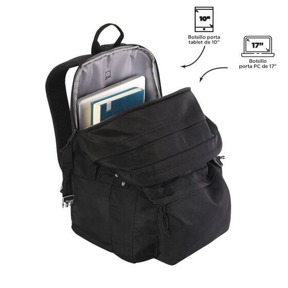 Mochila Molyk - Negro image number 4