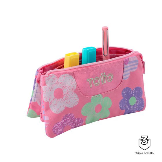 Estuche escolar eco-friendly tres compartimentos Tablero image number 3