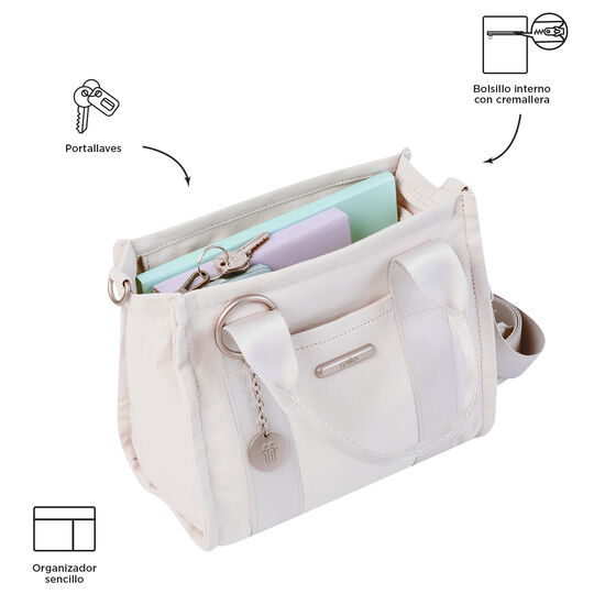 Bolso T-Bag S - White Sand image number 4