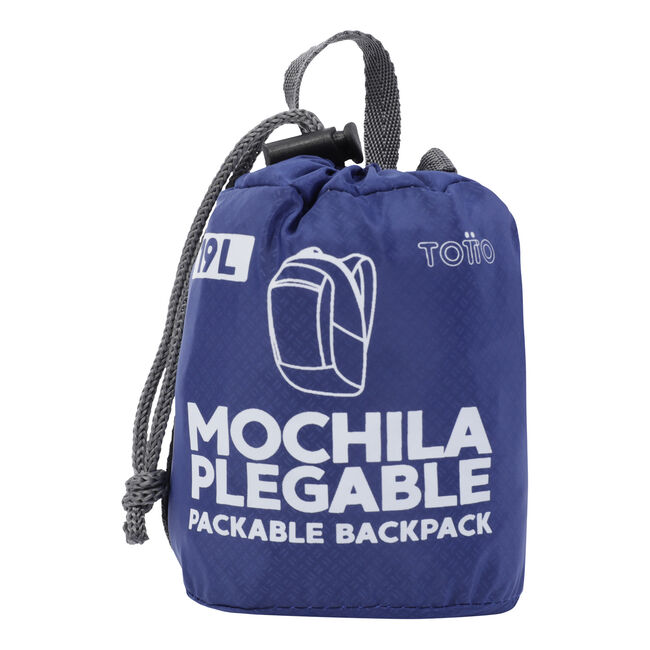 Mochila plegable color azul - Troker image number null