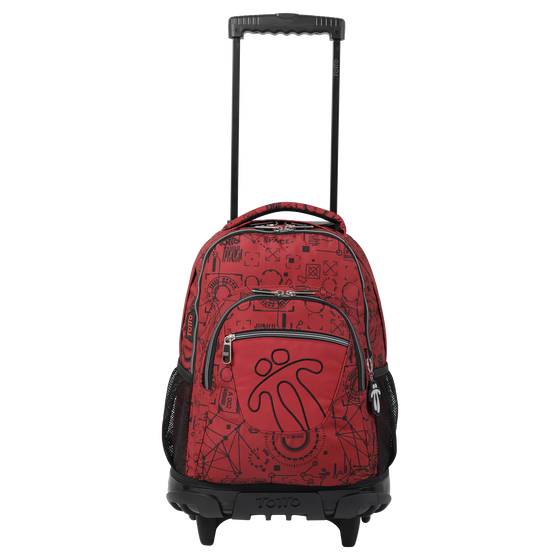 Mochila escolar con ruedas Renglones - 5RG image number 1