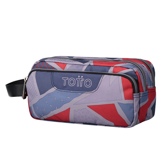 Estuche Agapec - Estampado gris y rojo image number 2
