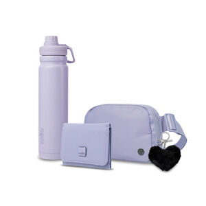 Kit Regalo X4 Riñonera + Botella + Cartera + Llavero - Cosmic Sky