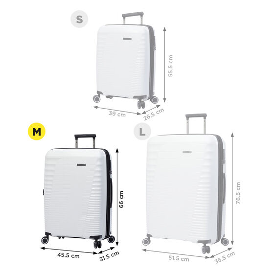 Maleta Traveler M - Blanco image number 3