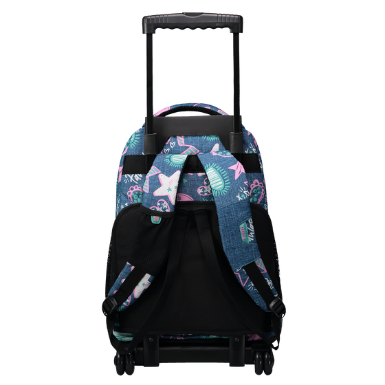 Mochila escolar con ruedas Renglones - 9FN image number 3