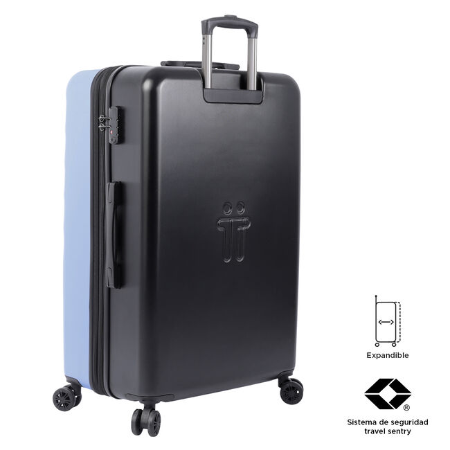 Maleta trolley grande color azul - Bazy + image number null