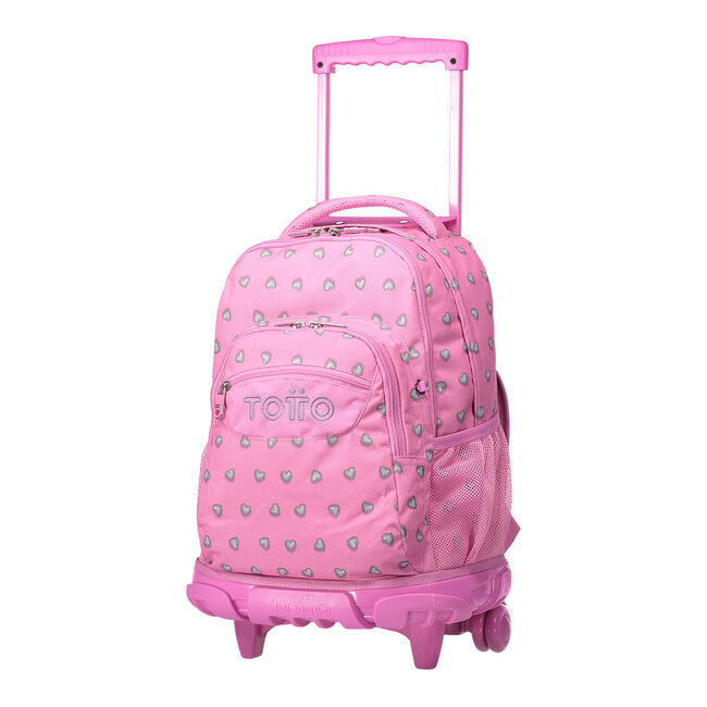 Mochila escolar con ruedas totto renglones camuflaje rosa - Material de  oficina, escolar y papelería