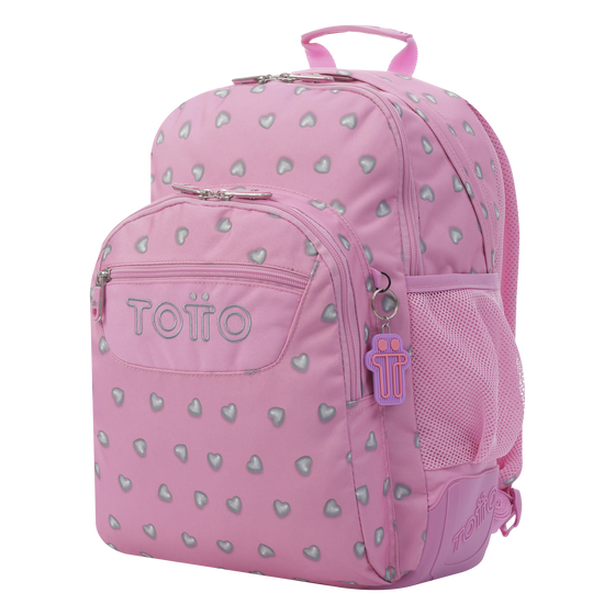 Mochila Crayoles - Corazones rosas image number 2