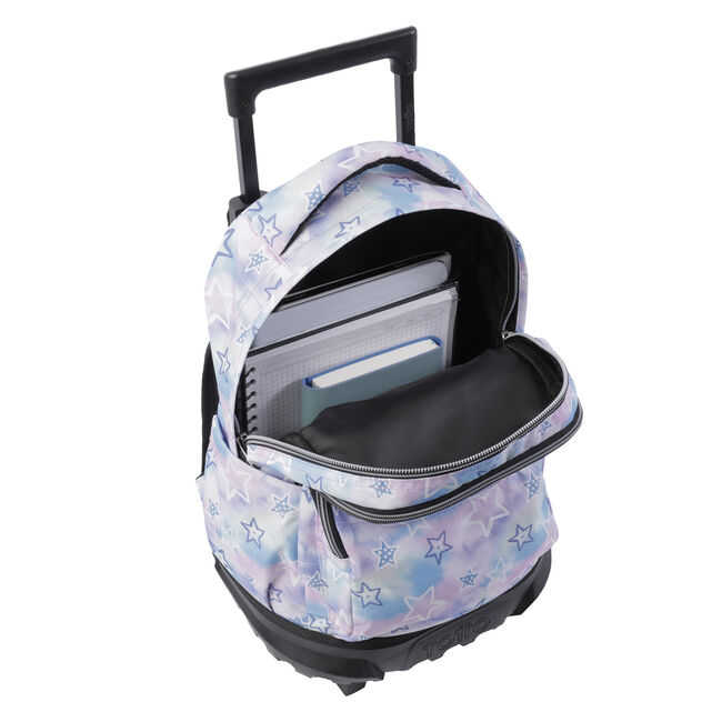 Mochila escolar pequeña ruedas galaxia estrellada - Resma image number null
