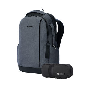 Kit mochila ejecutiva hombre + estuche Asphalt/Black