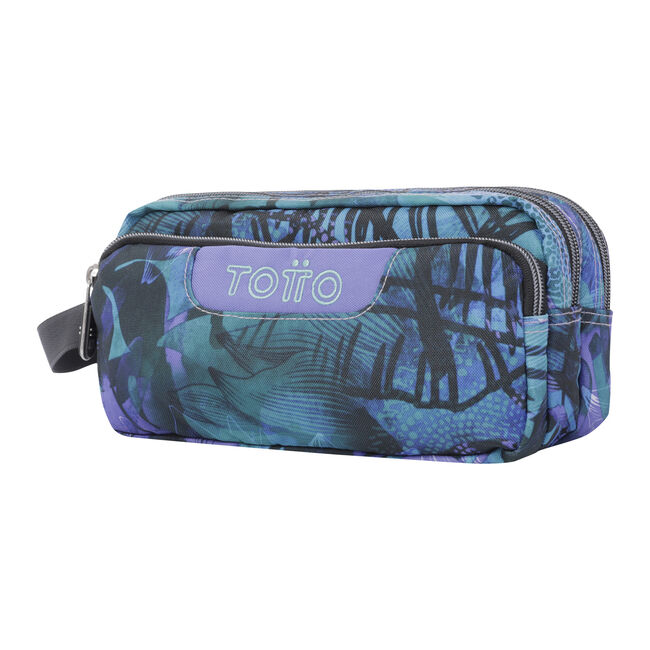 Estuche escolar tres compartimentos electric nature eco-friendly - Agapec image number null