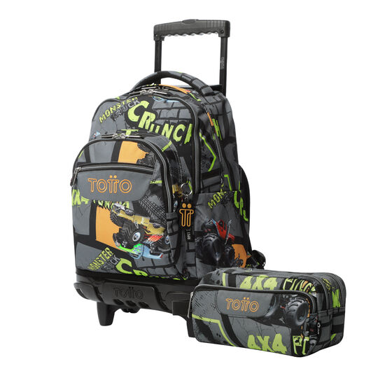 Kit escolar mochila de ruedas + estuche Truck image number 1