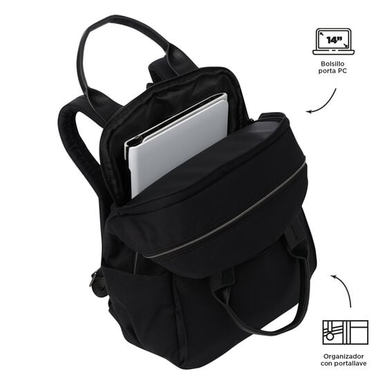 Mochila Toscana - Negro image number 5