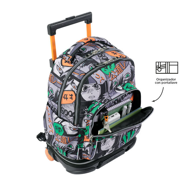 Mochila escolar ruedas desmontable manga - Tiza image number null