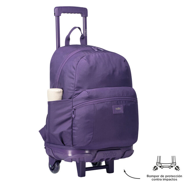 Mochila escolar con ruedas color morado - Trik L image number null