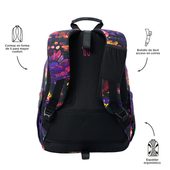 Mochila Acuareles - Flower Galaxy image number 3