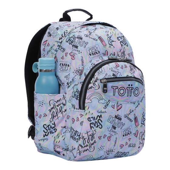 Mochila Acuareles - Rainbow party image number 5