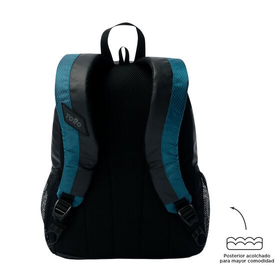 Mochila Teck 2.0 M - Negro/Azul image number 4