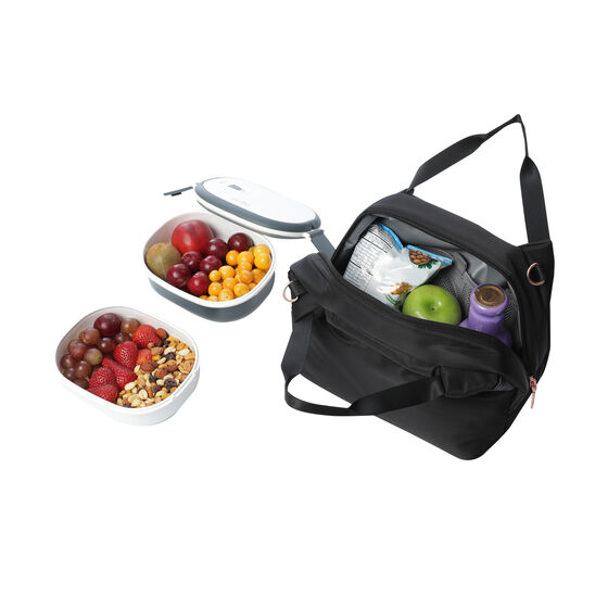 Kit mochila mujer + portameriendas Black image number 5