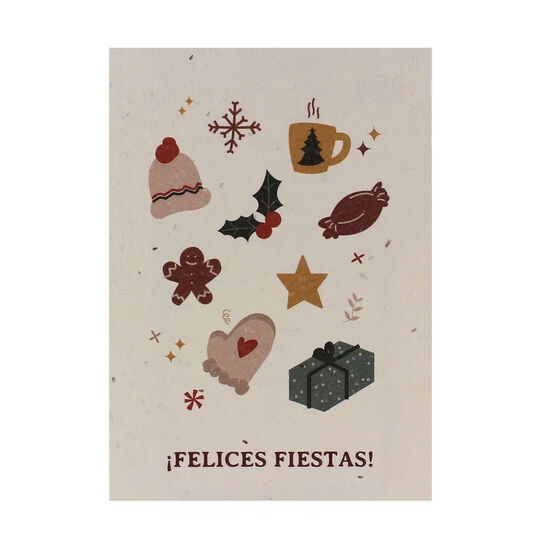 Tarjeta Eco-Friendly semillas Sheedo - ¡Felices Fiestas! image number 1