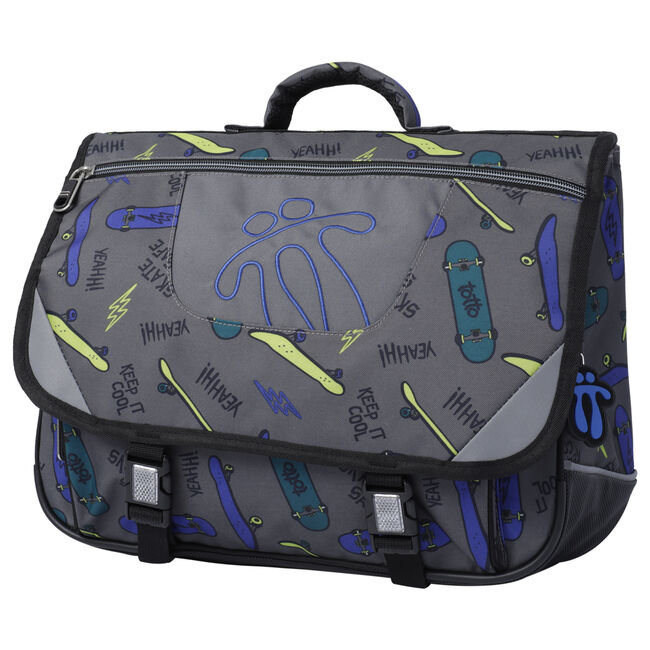 Manuscrito malo capa Mochila escolar - Tijeras - Gris | Totto.es