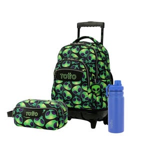 Pack Escolar Ali X3 | Mochila de ruedas + 2 accesorios